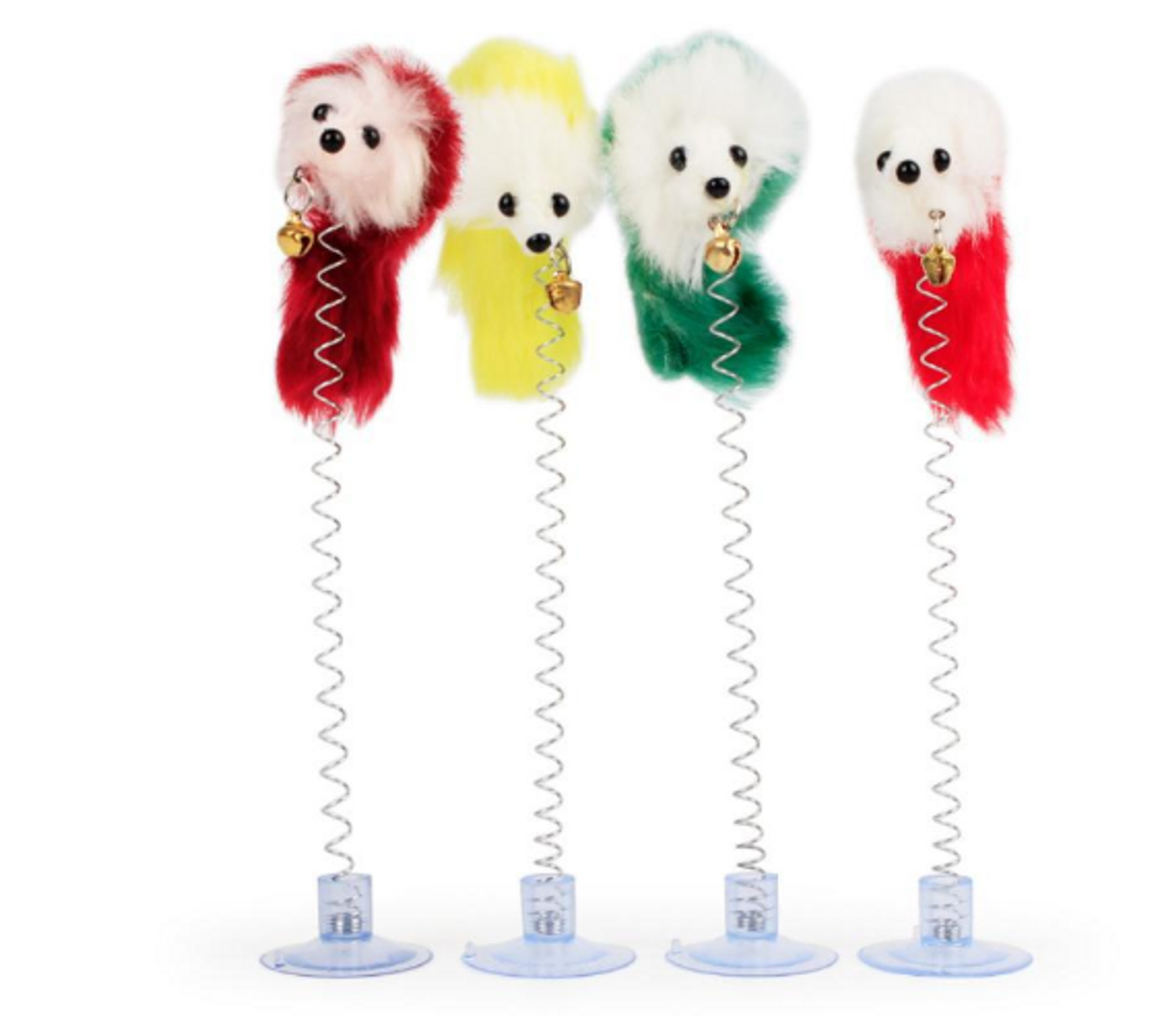 Funny Kitten Cat Teaser Interactive Toy Rod with Bell and Feather