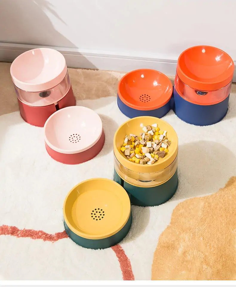 Pet Feeder With Waterer Dispenser