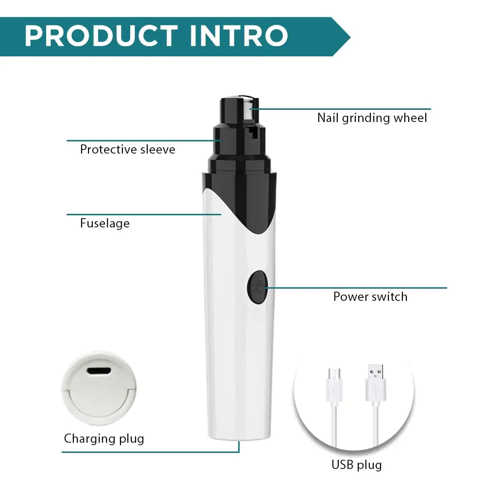 Pet Nail Grinder Electric Trimmer