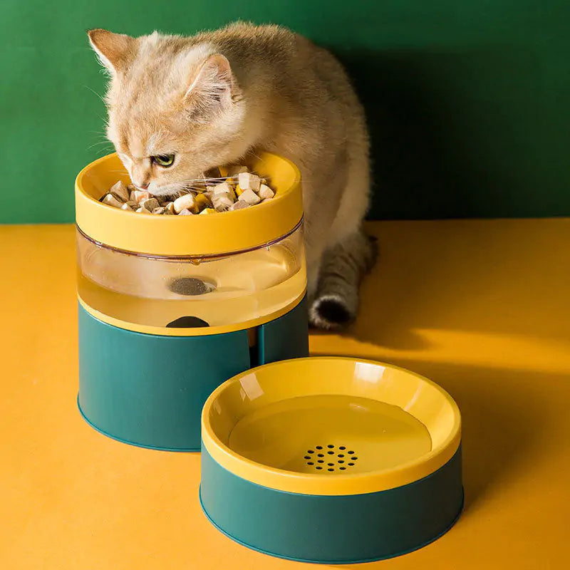 Pet Feeder With Waterer Dispenser
