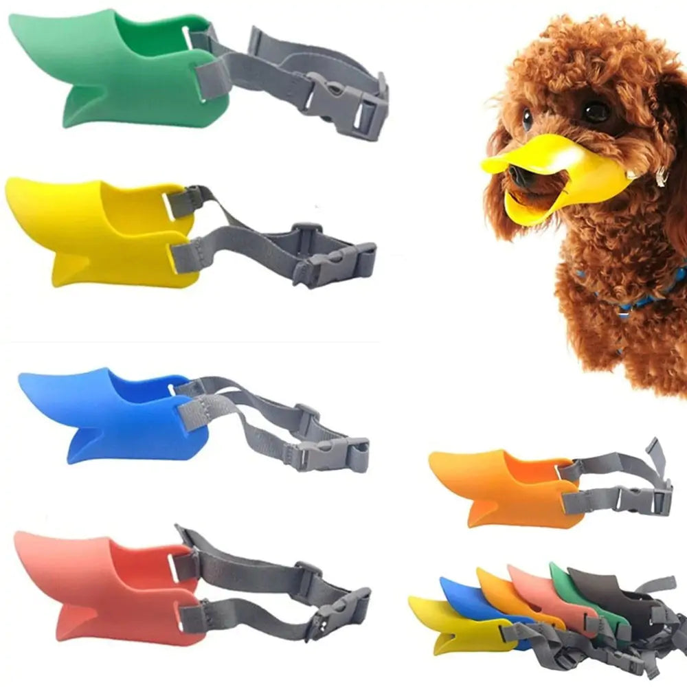 Silicone Duck Pet Muzzle Mask