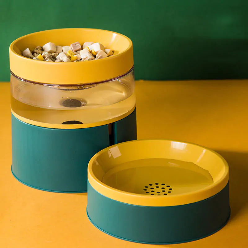 Pet Feeder With Waterer Dispenser