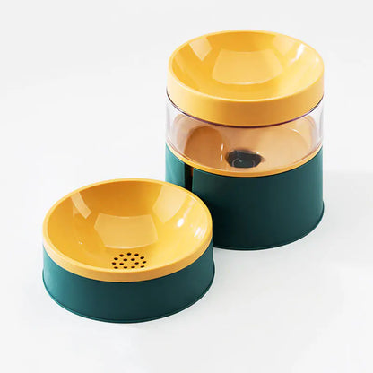 Pet Feeder With Waterer Dispenser