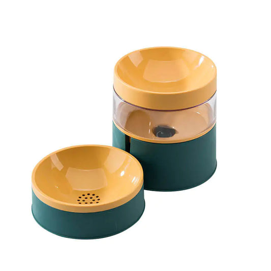 Pet Feeder With Waterer Dispenser